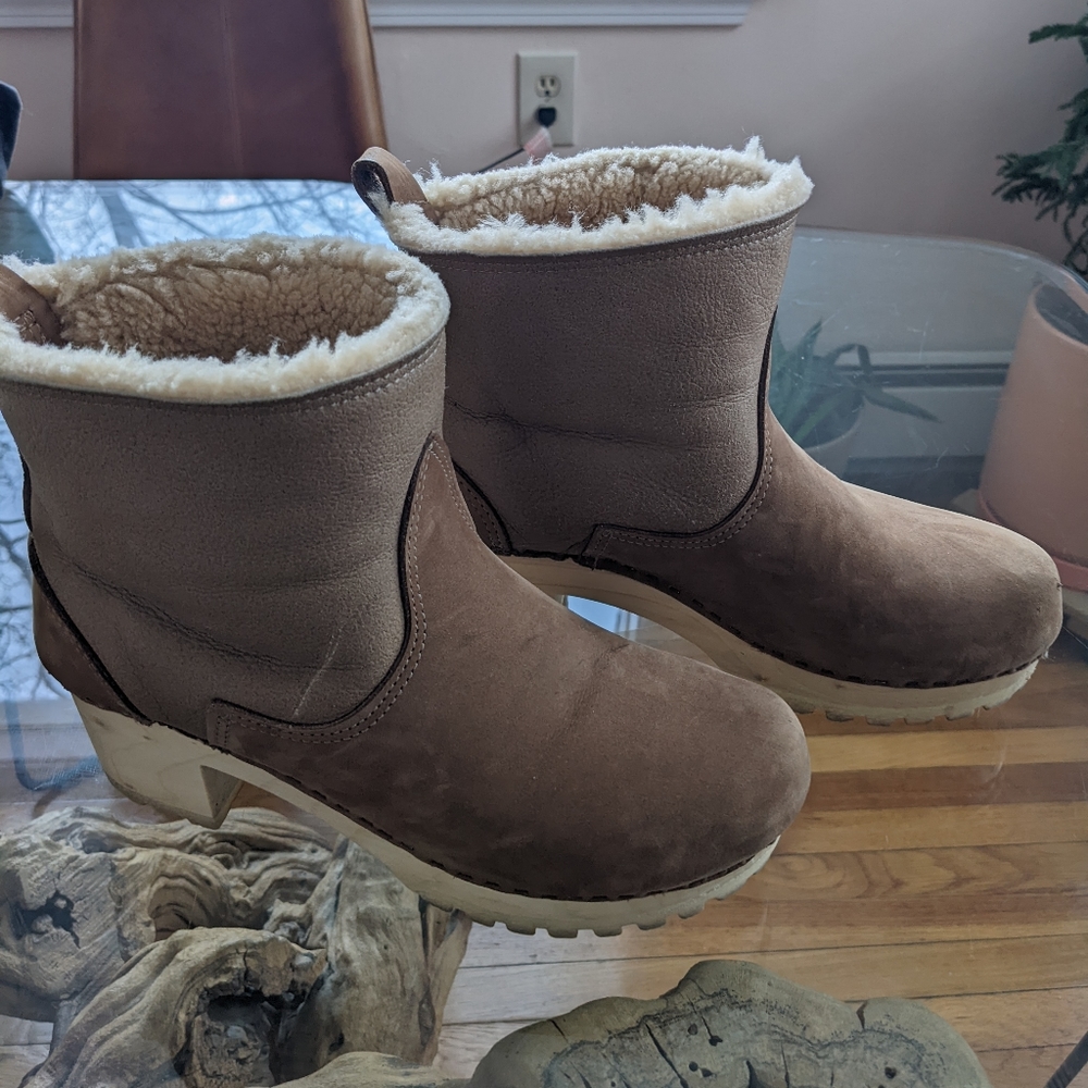 No. 6 Shearling Clog Boots